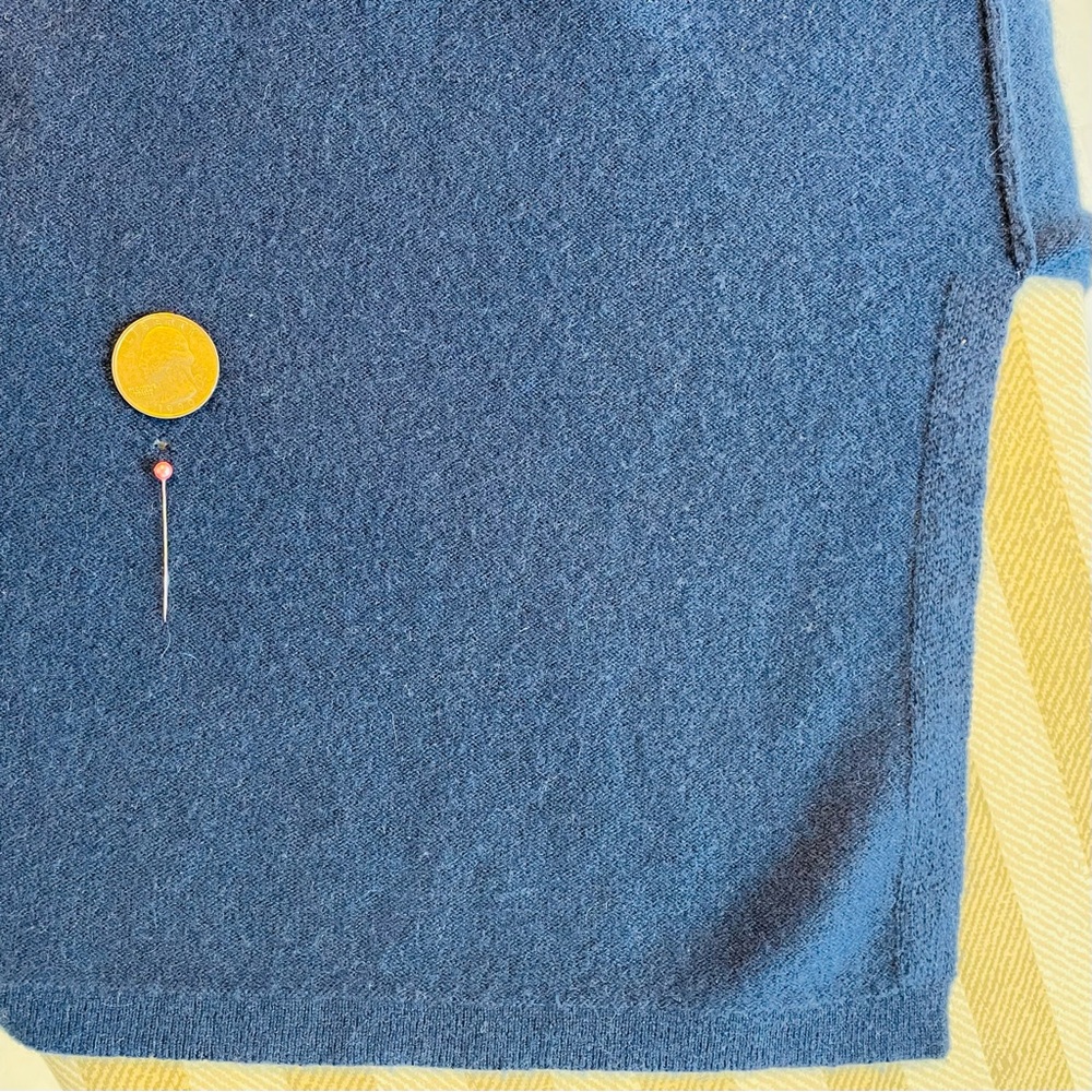 Minimalist | J McLaughlin 100% Cashmere Cardigan | Deep Blue Long Duster | XL - Picture 16 of 16